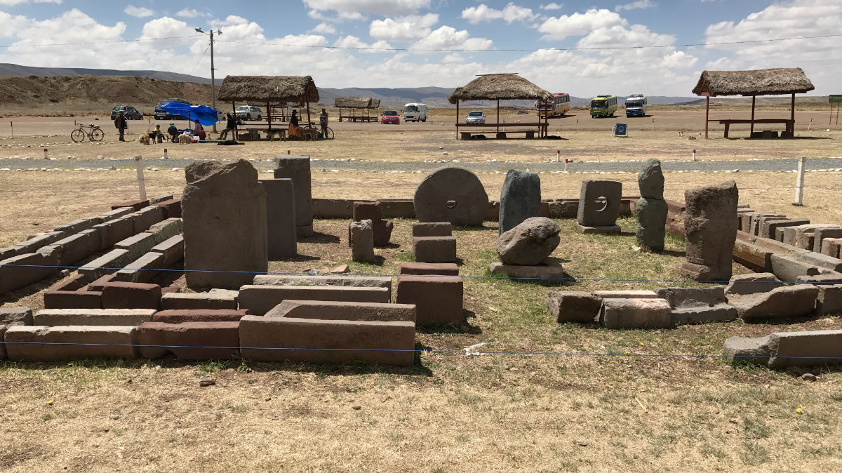 These stones may have been part of larger buildings or monuments, now carefully arranged on display to showcase the craftsmanship and design skills of the Tiwanaku people.